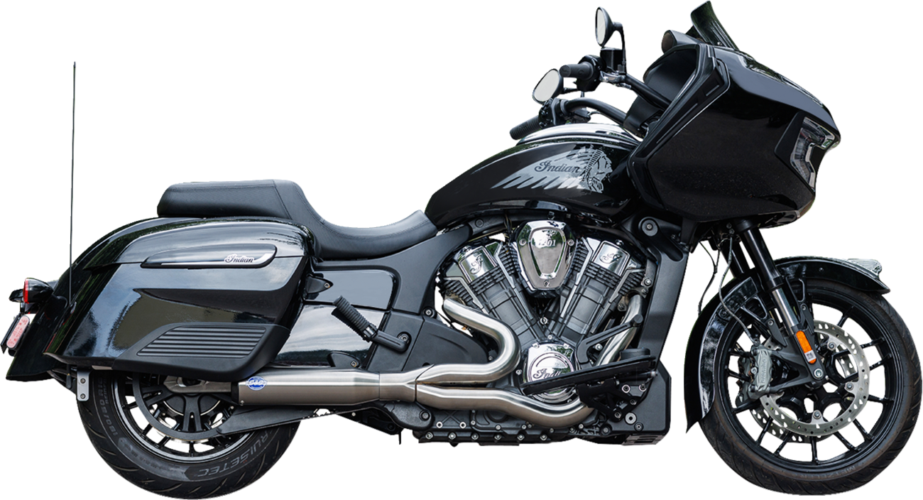 2-into-1 Qualifier Exhaust System | 2-into-1 Qualifier Exhaust System - Race Only - Brushed - Stainless Steel