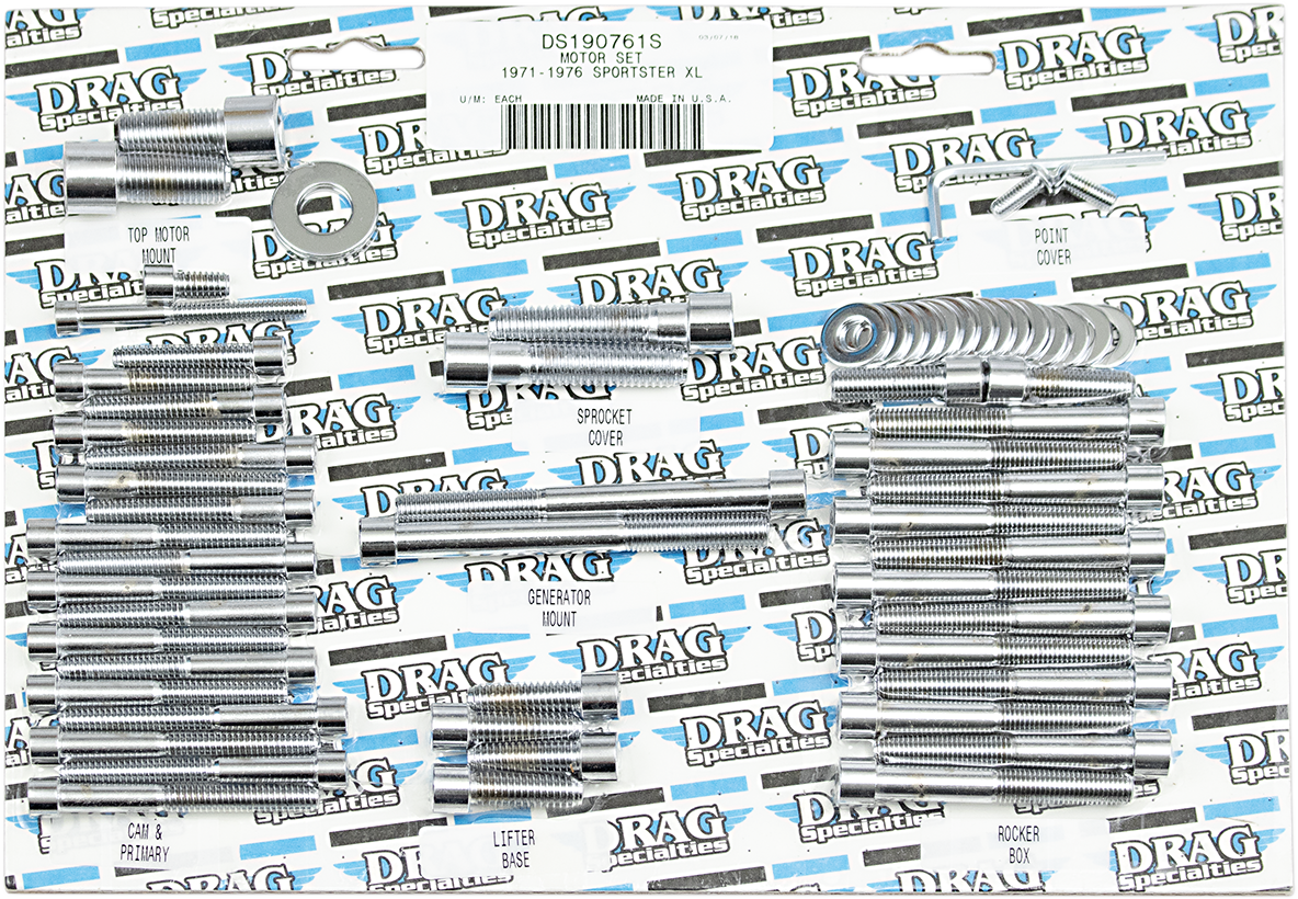 Motor Bolt Set | Bolts - Motor - Socket-Head - Smooth - XL