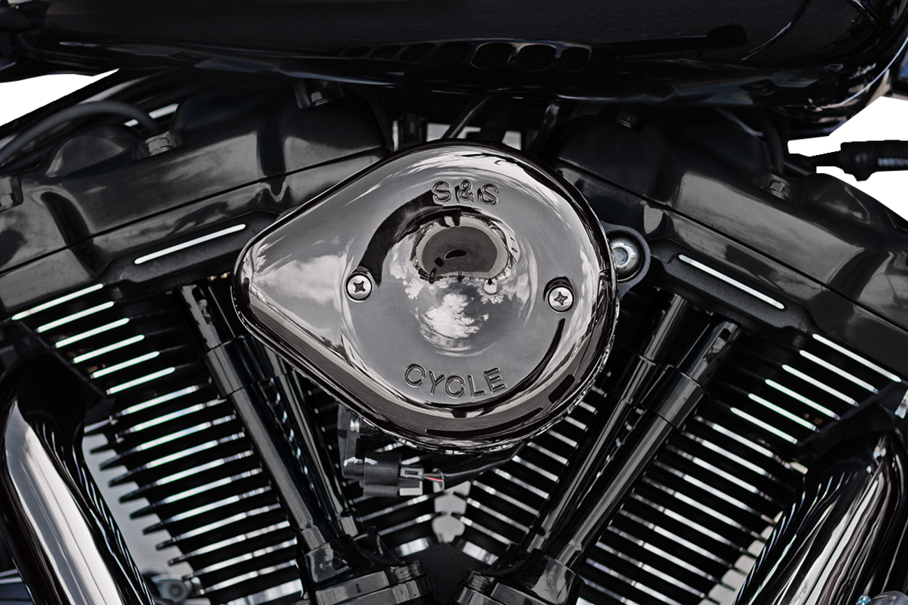 Stealth Teardrop Air Cleaner Cover | Stealth Mini Teardrop Air Cleaner Cover - M8 - Lava Chrome