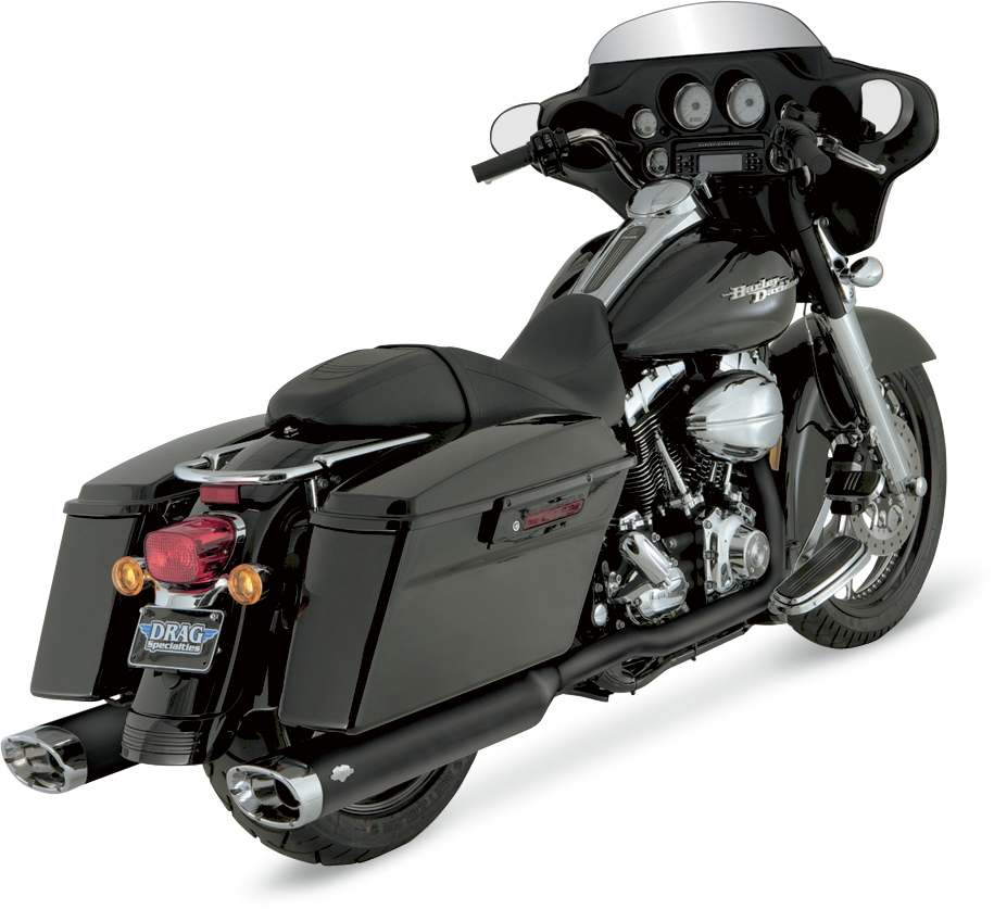 Dresser Duals Header System | Dual Headpipes for '95-'08 FL - Black