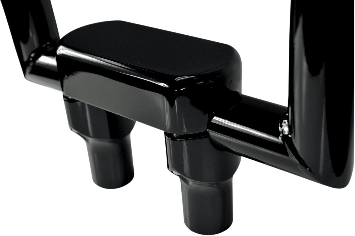 Handlebar Riser & Top Clamp Kit | Risers - 3" - Big Buffalo - Top - Black