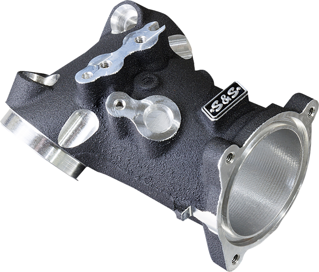CNC-Ported 55 mm Intake Manifold | CNC-Ported 55 mm Intake Manifold - M8 - 55 mm - Black