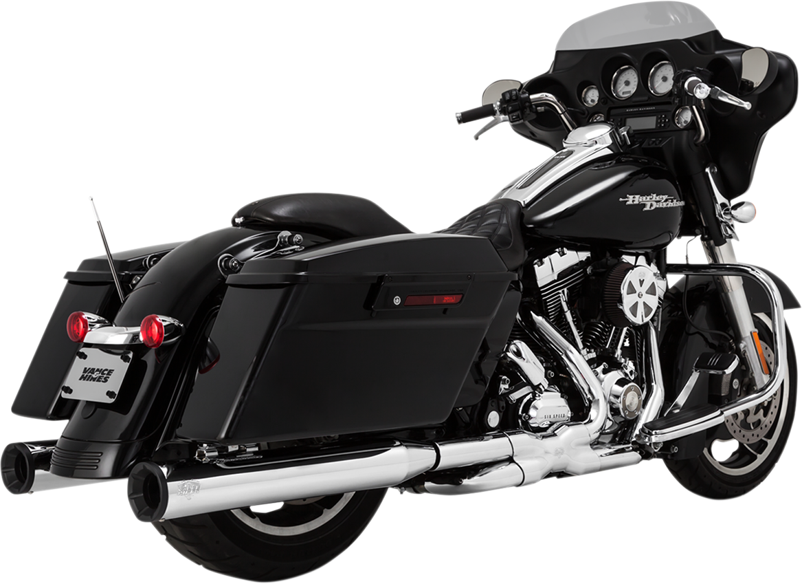 Eliminator 400 Slip-On Mufflers | Eliminator 400 Slip-On Mufflers - Chrome with Black End Caps