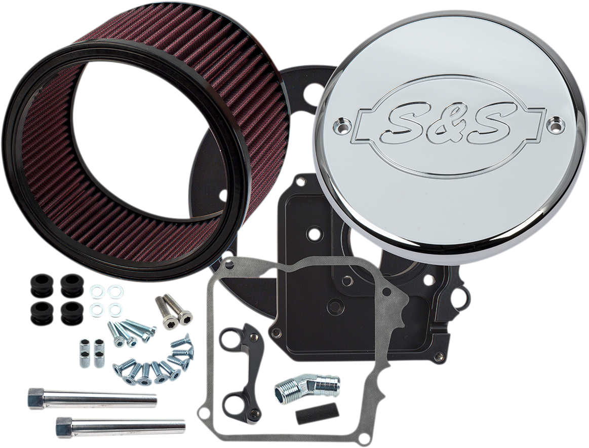 Air Cleaner Kit with Cover | Air Cleaner Kit with Cover - S&S Logo - Chrome