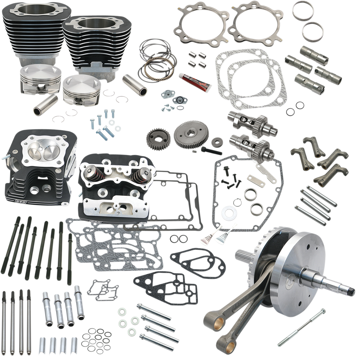 124" Hot Set Up® Engine Performance Kit | 124" Hot Set Up® - Big Bore/Stroker - Wrinkle Black - 96/103/110A Twin Cam