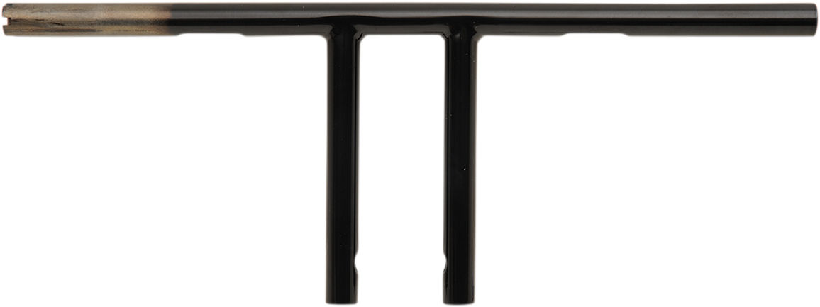1" T-Bar | 1" T-Bar - Dimpled - Straight - 8" - Black