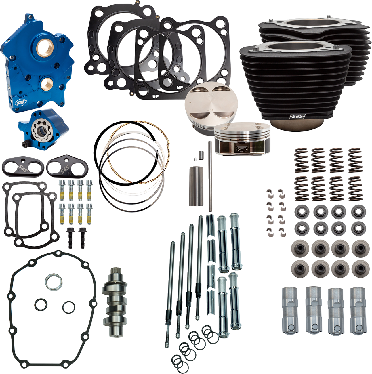 128" Power Package | Power Pack - 4.500" Stroke - Oil Cooled - Black w/o Highlights - M8