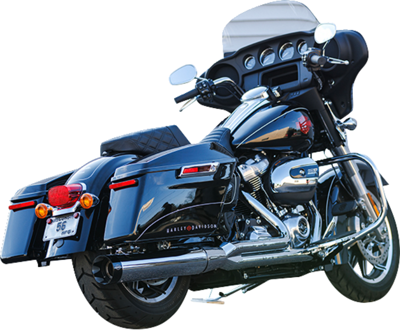 2-into-1 Sidewinder Exhaust System | 2-into-1 Sidewinder Exhaust System - 50-State - Chrome - M8 Touring