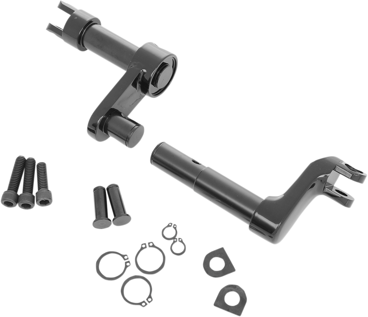 XL Forward Control Conversion Kit | Footpeg Mount - 2" Extended - Black