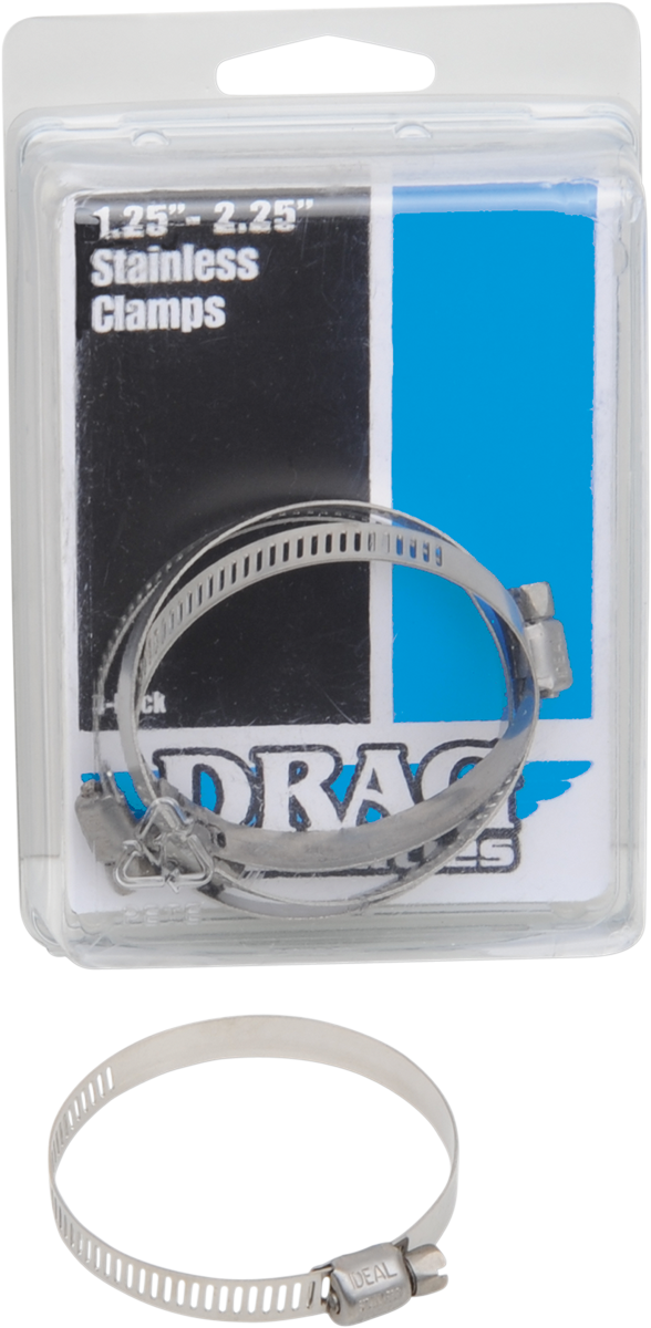 Worm Clamp | Clamps - Stainless Steel - 1.25"-2.25"