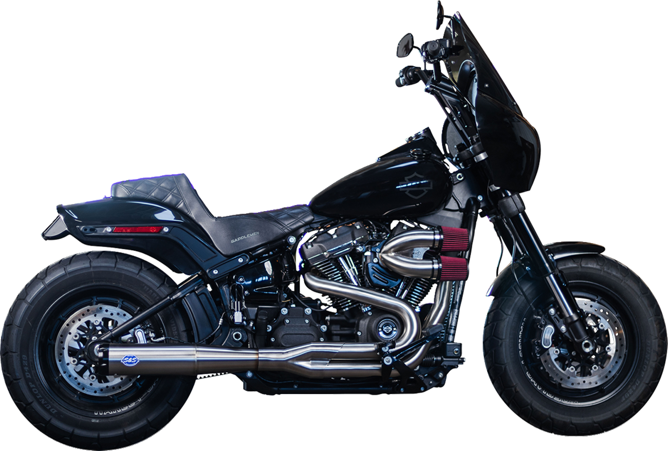 2-into-1 Superstreet Exhaust System | 2-into-1 Superstreet Exhaust System - Brushed Stainless Steel