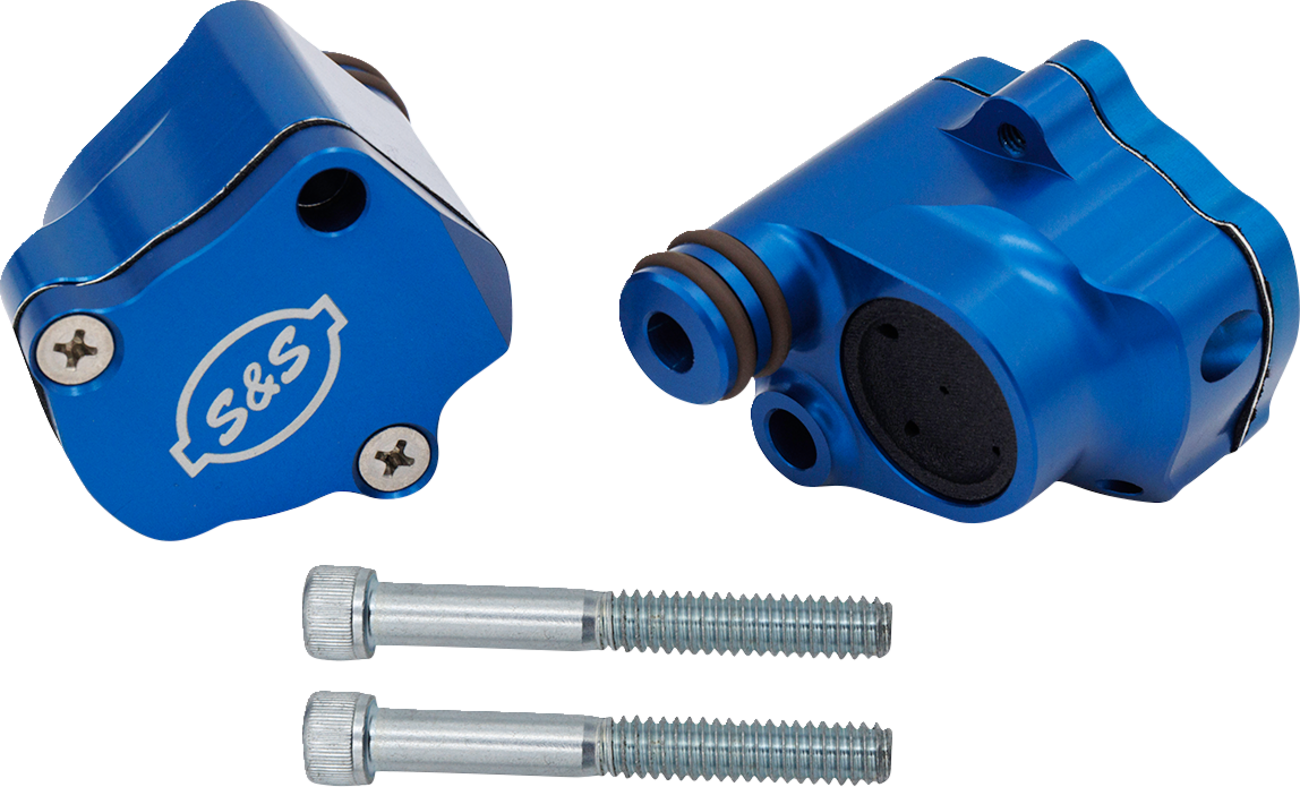 Billet Head Breather | Billet Head Breather Kit - Anodized Blue - M8