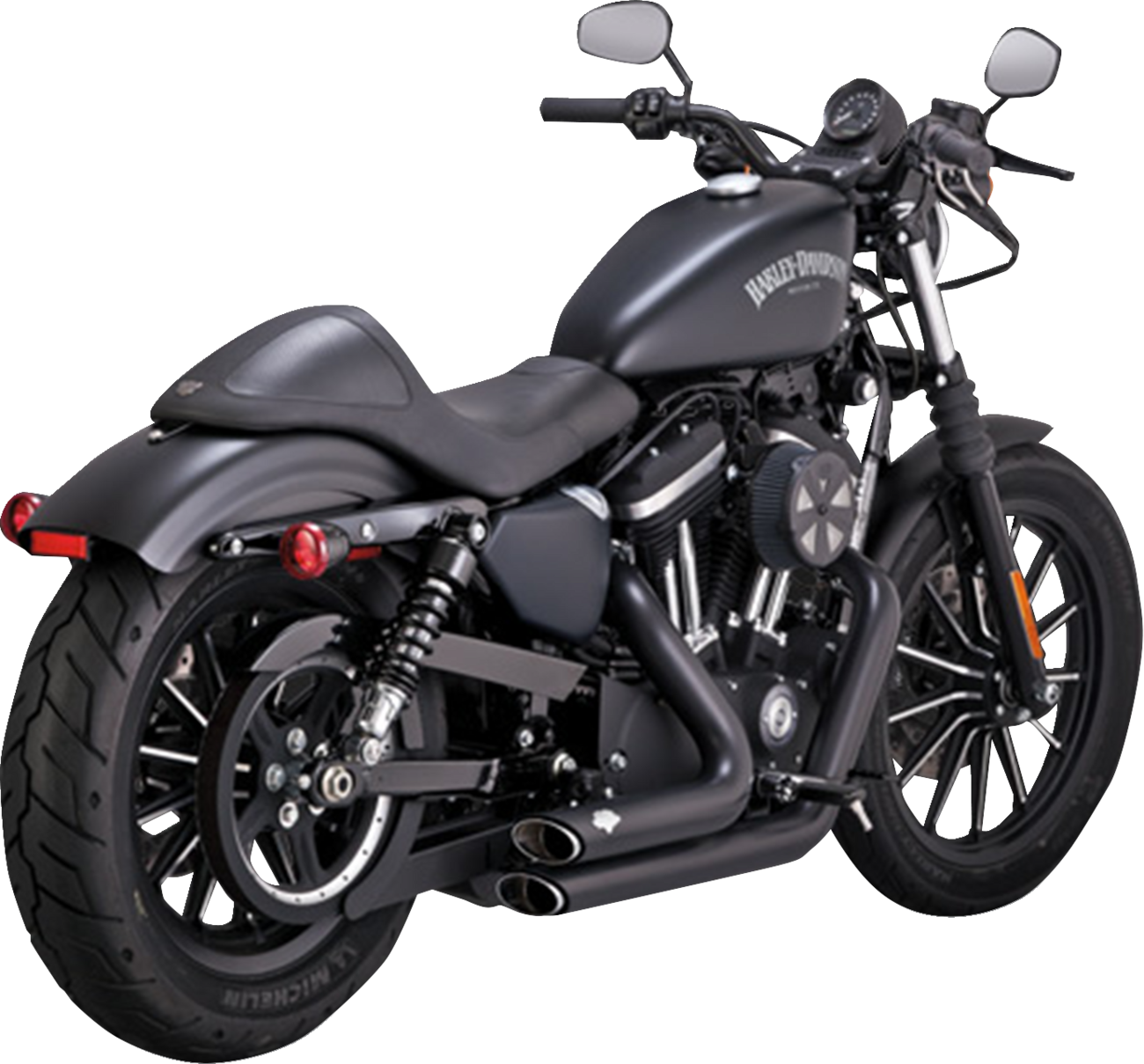 Shortshots Staggered Exhaust System | Shortshots Staggered Exhaust System - Black