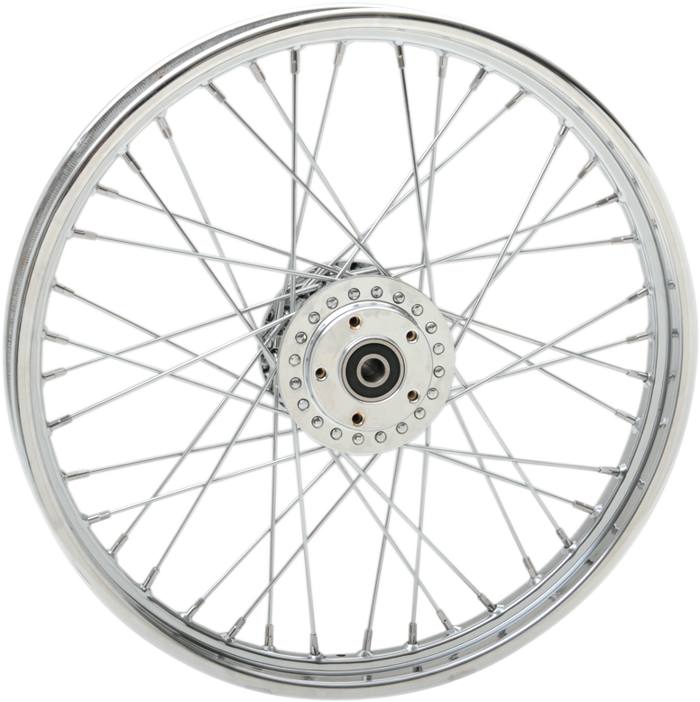 Replacement Laced Wheel | Wheel - Laced - 40 Spoke - Front - Chrome - 21x2.15 - '00-'05 Dyna/Sportster