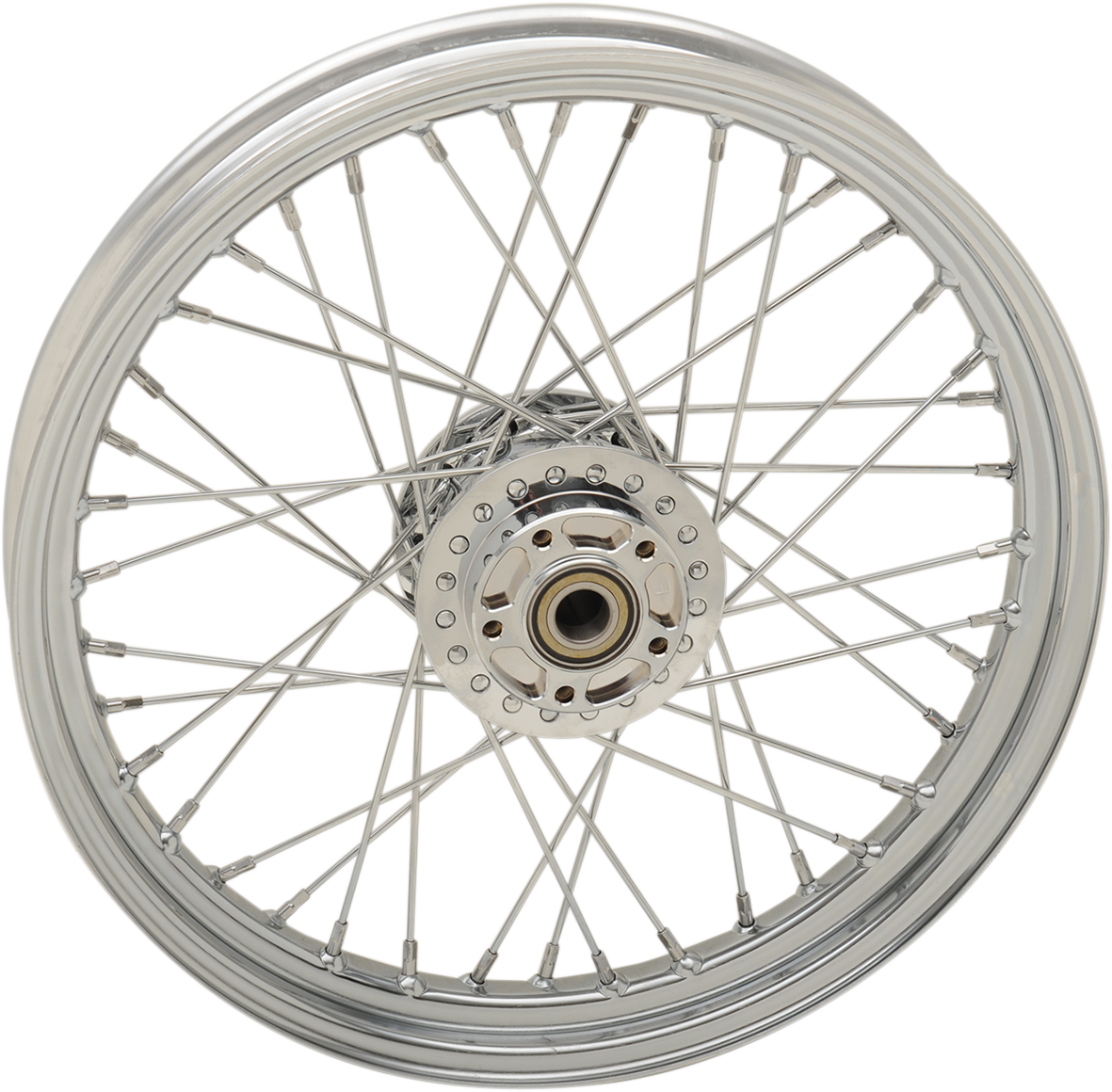 Replacement Laced Wheel | Wheel - Laced - 40 Spoke - Front - Chrome - 19x2.5 - '08-'17 Dyna