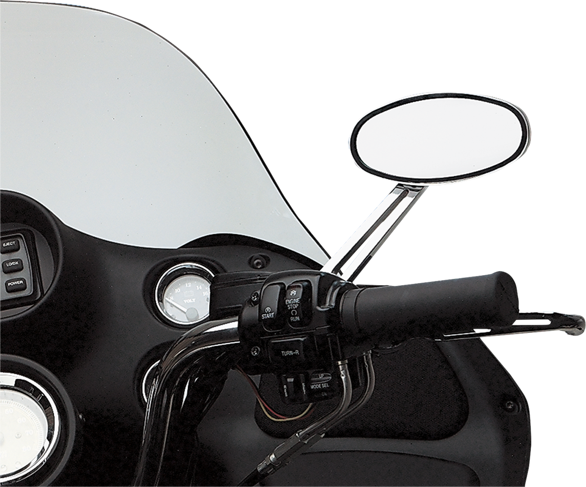 Stealth Mirror with Dual Intensity LEDs | Mirror - Stealth II - Side View - Chrome - Right