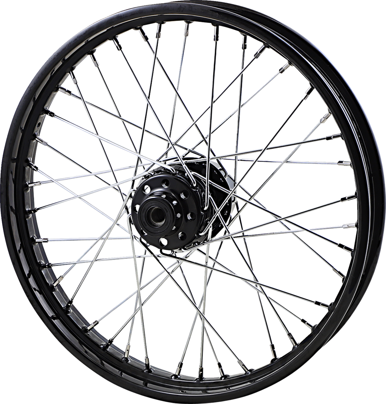 Replacement Laced Wheel | Wheel - Laced - 40 Spoke - Front - Black - 21x2.15 - '00-'06 Softail/Dyna