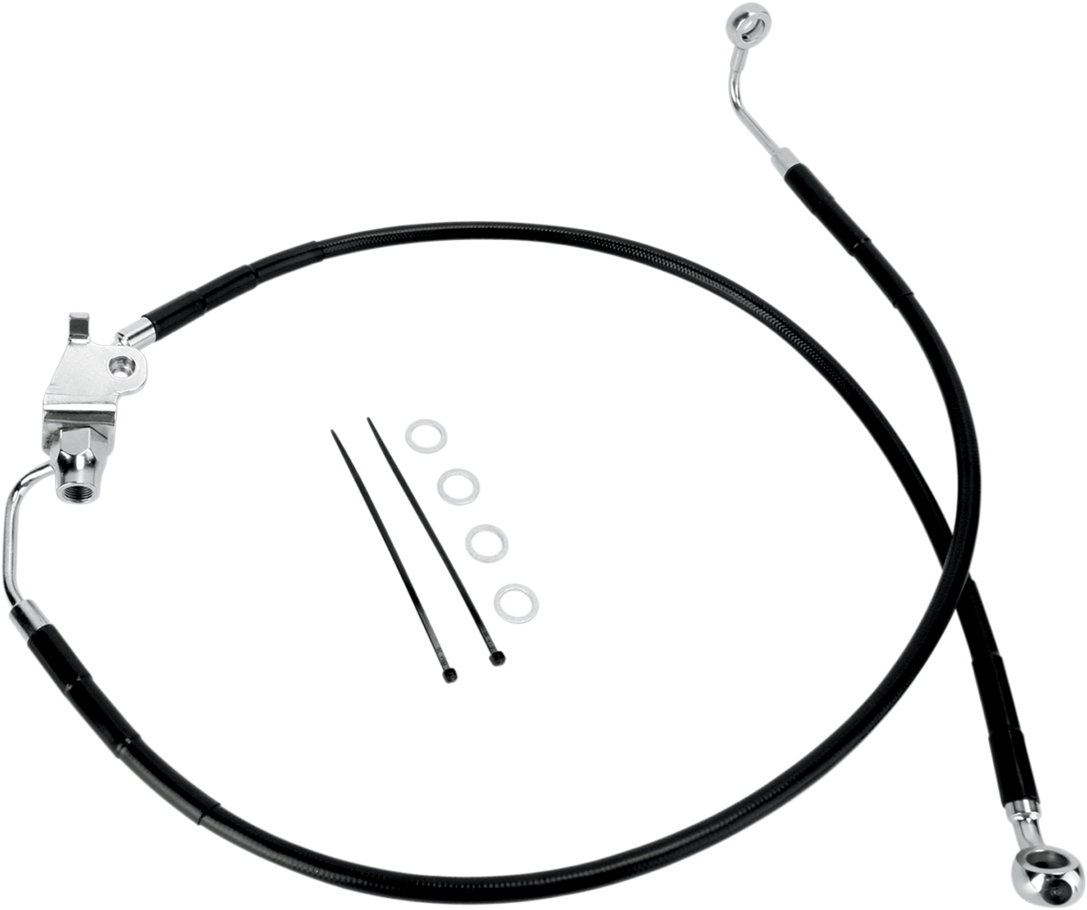 Stainless Steel Brake Line Kit | Brake Line - Rear - Black