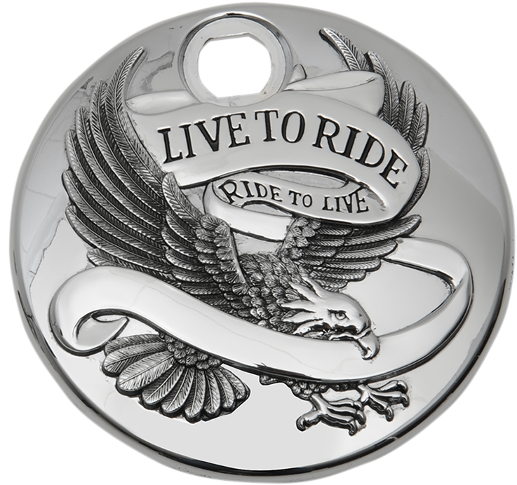 "Live to Ride" Fuel Console Door | "Live to Ride" Console Door - Chrome