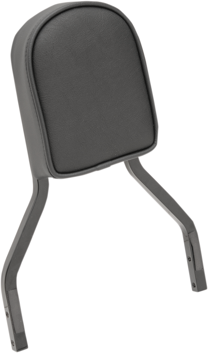 Smooth Sissy Bar Pad | Sissy Bar Pad - Short - Smooth W/Piping - Black