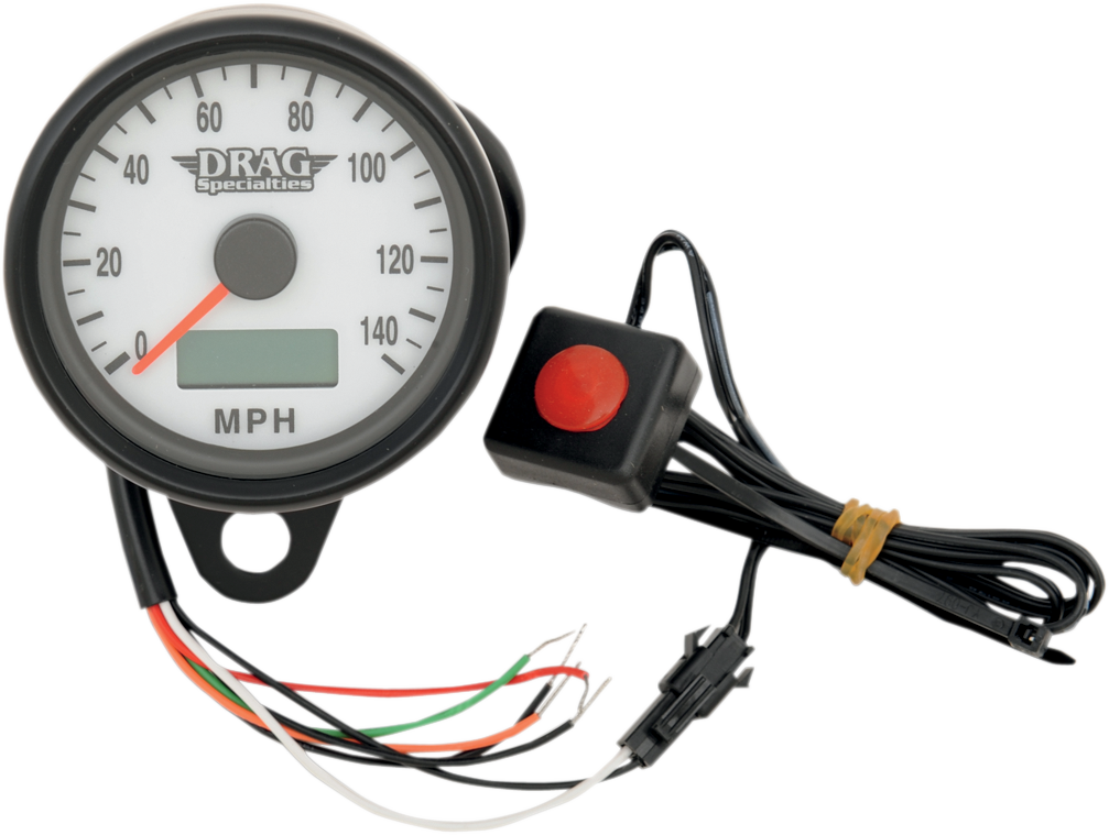Programmable Mini Electronic Speedometer with Odometer/Tripmeter | Programmable Mini Electronic Speedometer with Odometer/Tripmeter - 2.4" - Black