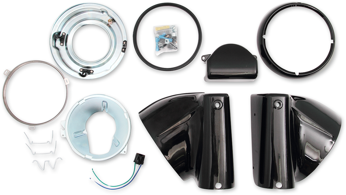 Headlight Nacelle Kit | 7" Nacelle Headlight Kit - Black