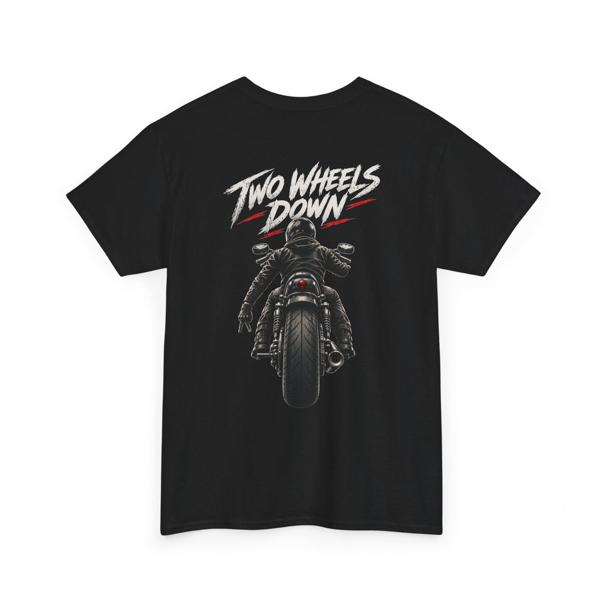 Choppers For Life Motorcycle Tee — 'Two Wheels Down' Biker T-Shirt