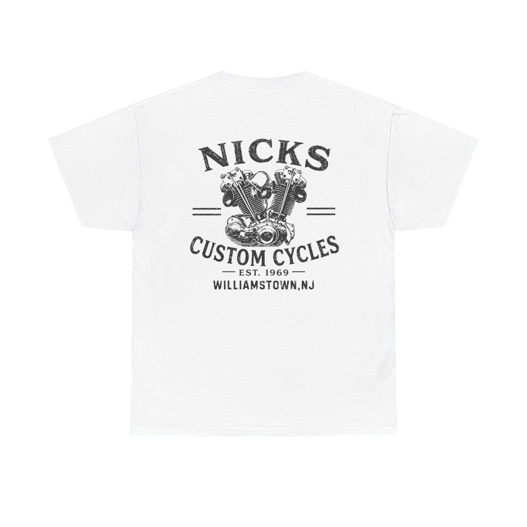 Nick's Custom Cycles T-Shirt (FRONT AND BACK)