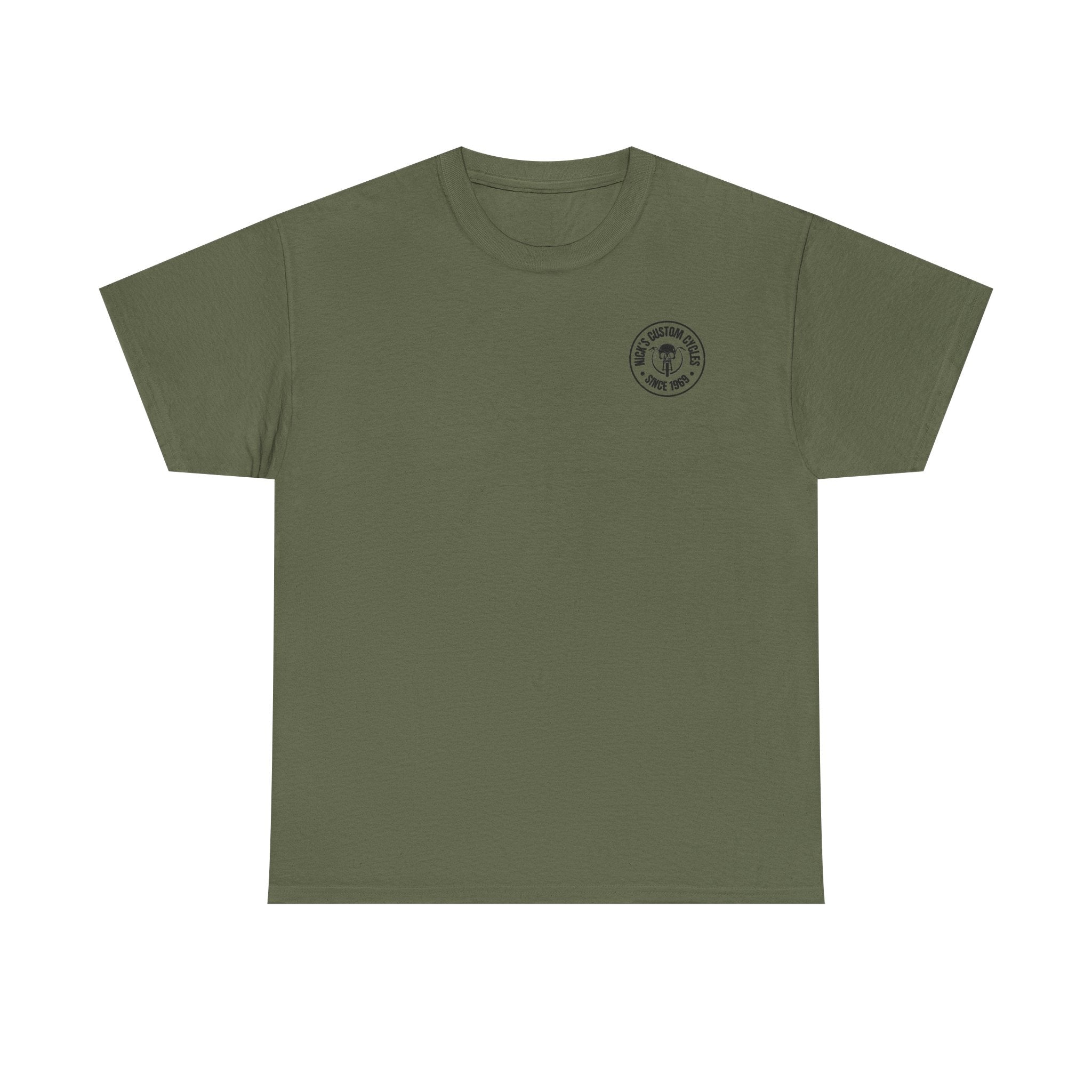 Nick's Custom Cycles T-Shirt (FRONT AND BACK)