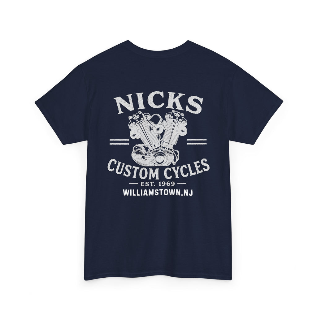 Nick's Custom Cycles T-Shirt (FRONT AND BACK)