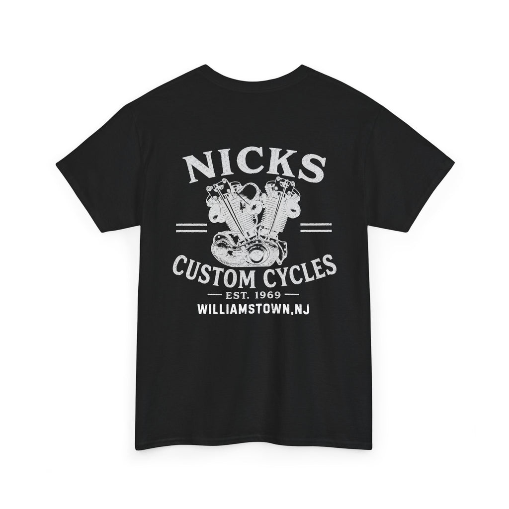 Nick's Custom Cycles T-Shirt (FRONT AND BACK)