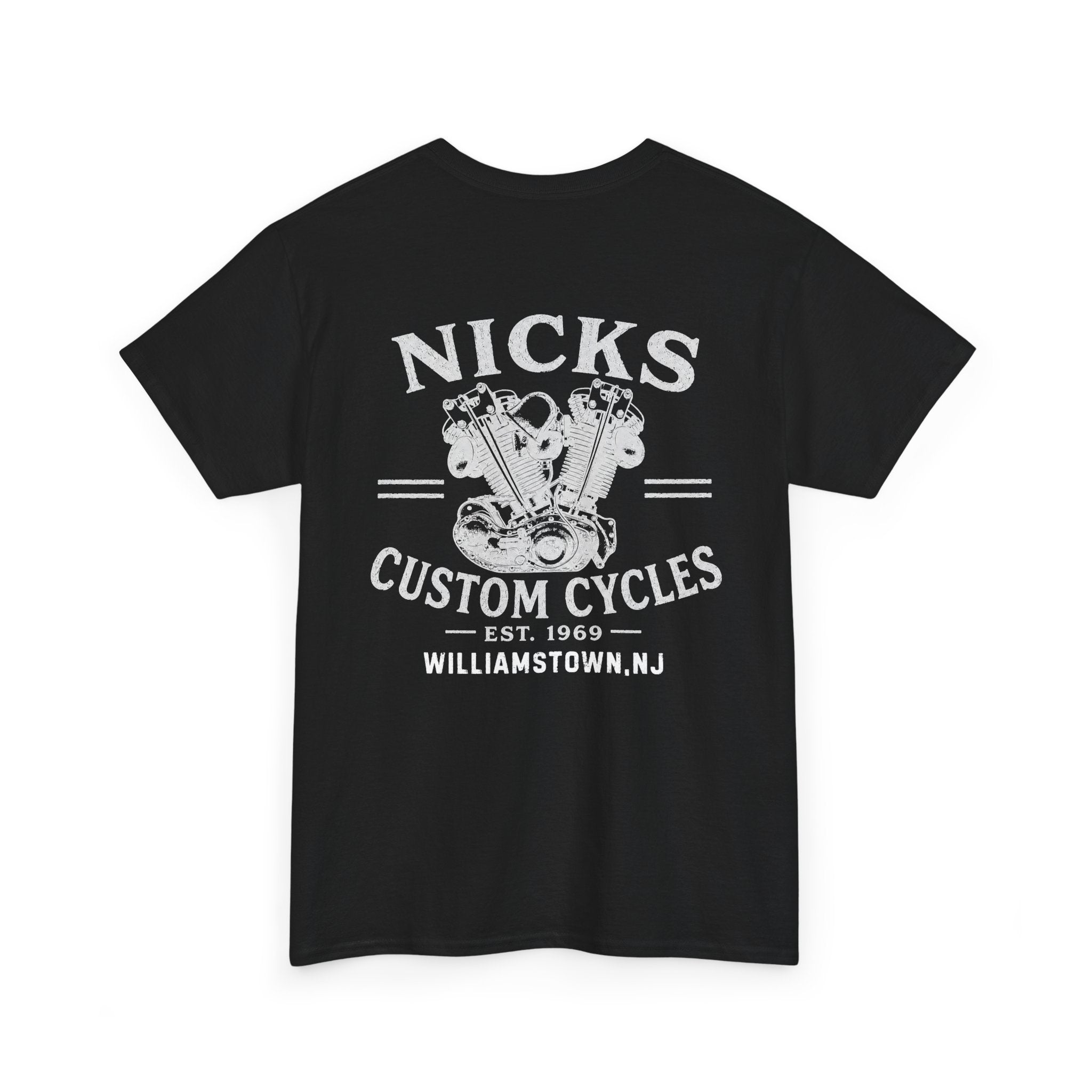 Nick's Custom Cycles T-Shirt (FRONT AND BACK)