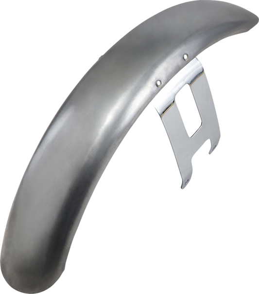 Wide Glide-Style Front Fender | Wide Glide-Style Front Fender with Chrome Mounting Brackets - For 19" or 21" Wheel