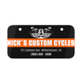 Nick's Custom Cycles Branded Motorcycle License Plates