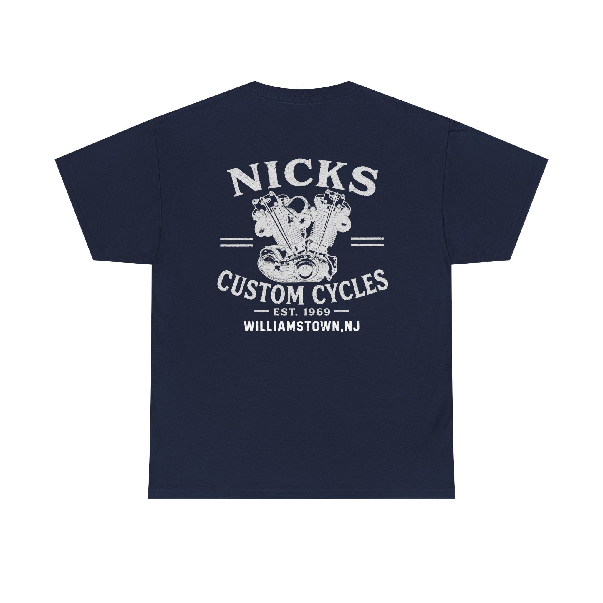 Nick's Custom Cycles T-Shirt (FRONT AND BACK)
