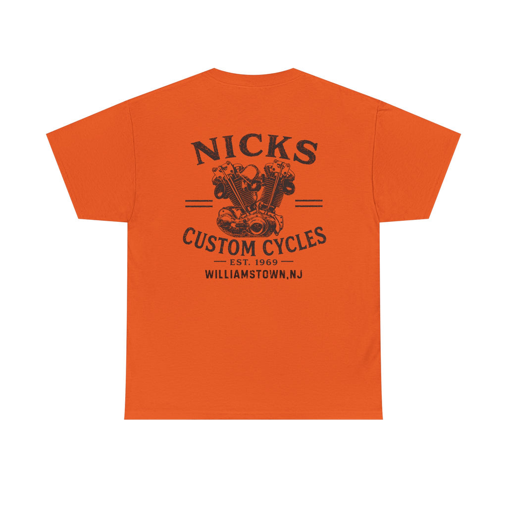 Nick's Custom Cycles T-Shirt (FRONT AND BACK)