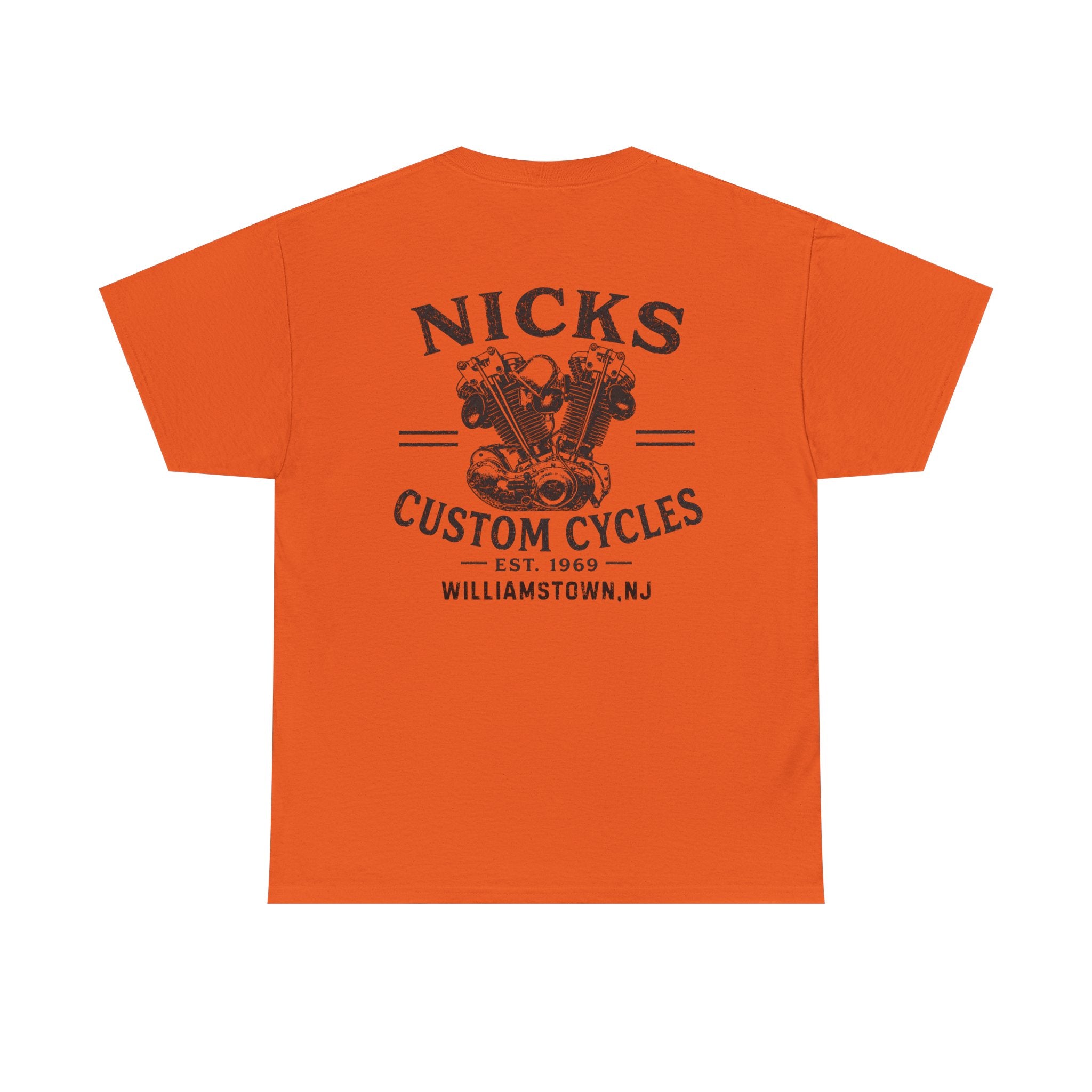 Nick's Custom Cycles T-Shirt (FRONT AND BACK)