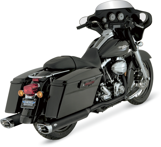 Dresser Duals Header System | Dual Headpipes for '95-'08 FL - Black
