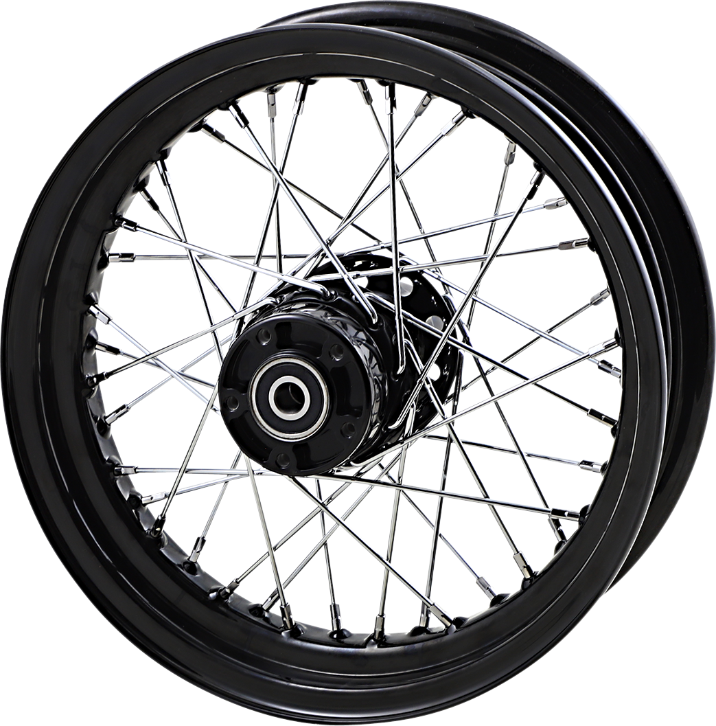 Replacement Laced Wheel | Wheel - Laced - 40 Spoke - Front - Black - 16x3 - '00-'06 Softail
