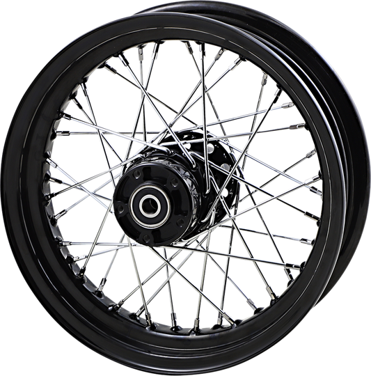 Replacement Laced Wheel | Wheel - Laced - 40 Spoke - Front - Black - 16x3 - '00-'06 Softail
