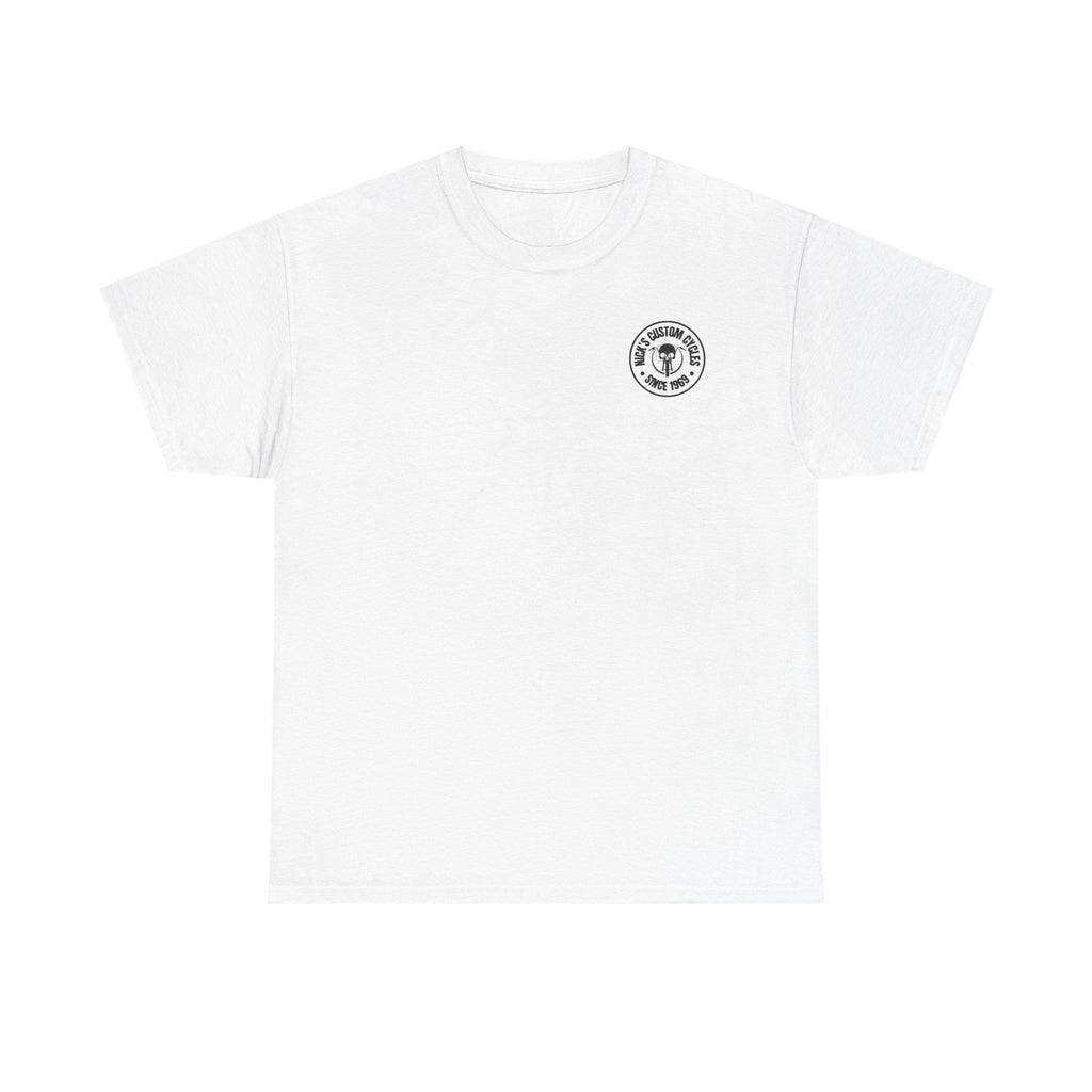 Nick's Custom Cycles T-Shirt (FRONT AND BACK)