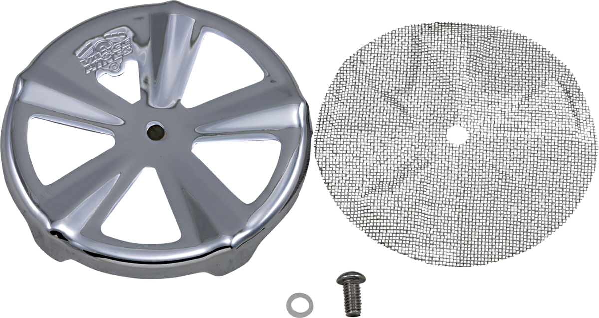 Air Cleaner Cover — Skullcap Crown | Air Cleaner Cover - Chrome