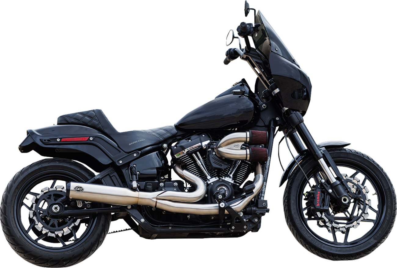2-into-1 Qualifier Exhaust System | 2-into-1 Qualifier Exhaust System - 50-State - Silver - Softail