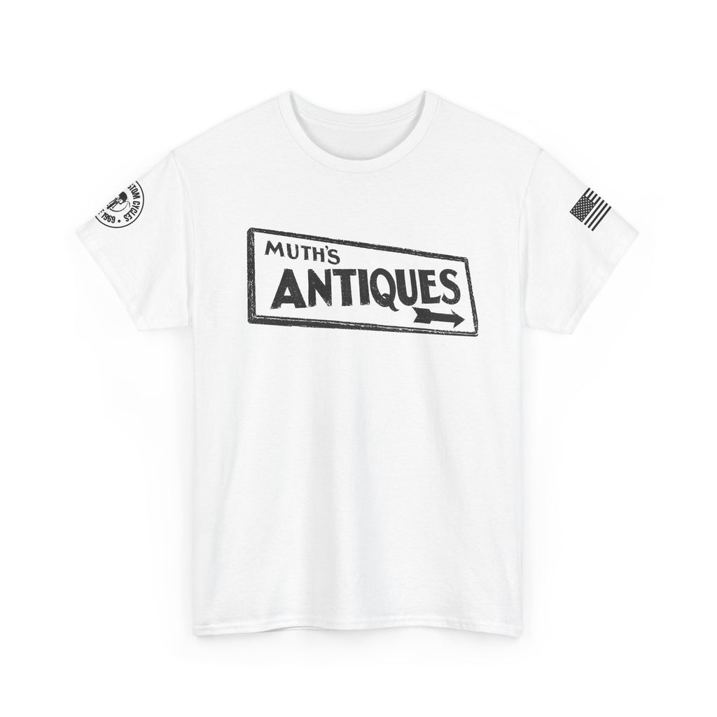 Muth's Antiques Sign T-Shirt (FRONT AND BACK)