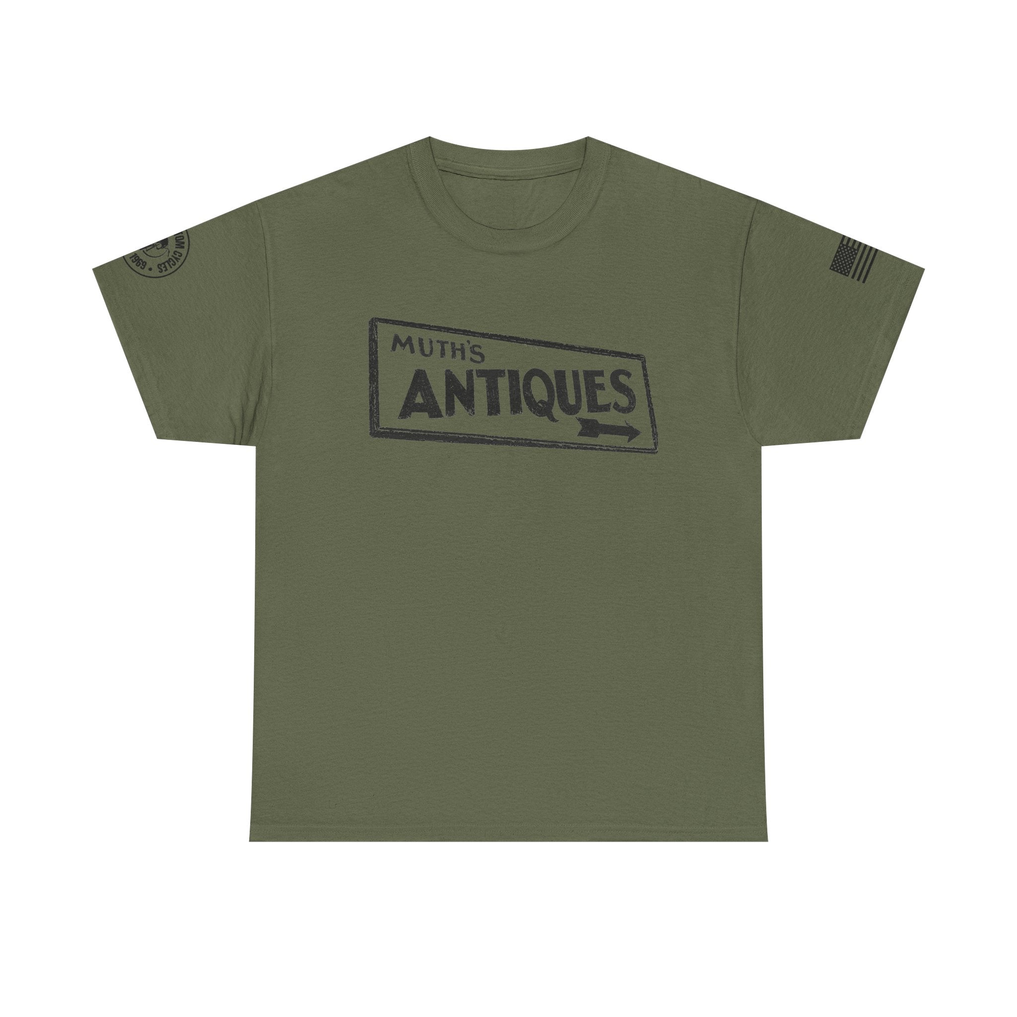 Muth's Antiques Sign T-Shirt (FRONT AND BACK)