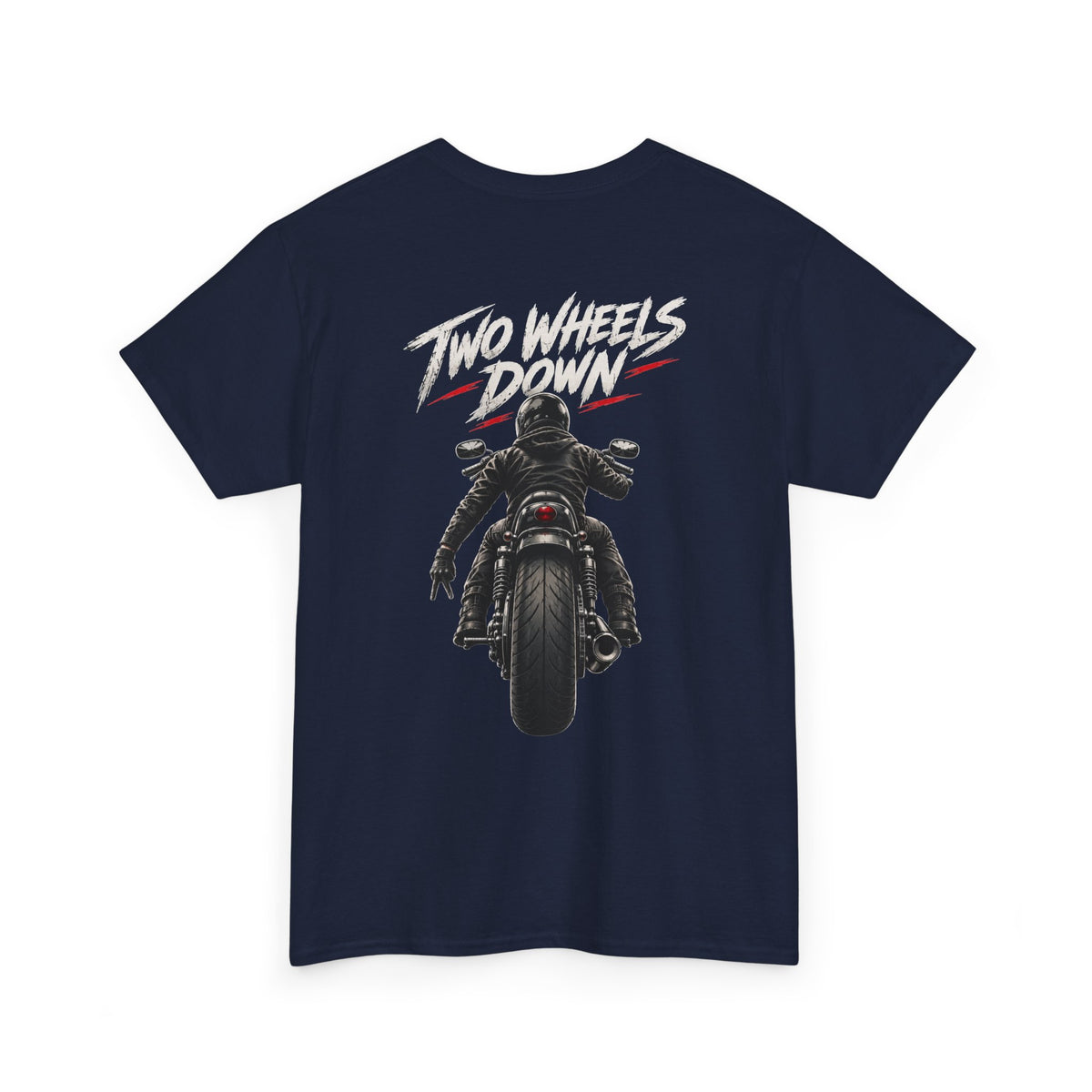 Choppers For Life Motorcycle Tee — 'Two Wheels Down' Biker T-Shirt