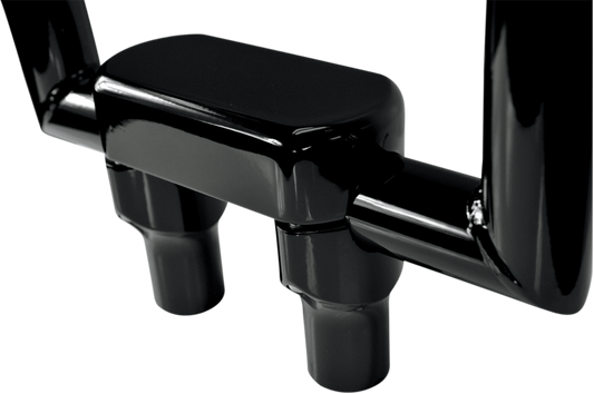 Handlebar Riser & Top Clamp Kit | Risers - 3" - Big Buffalo - Top - Black