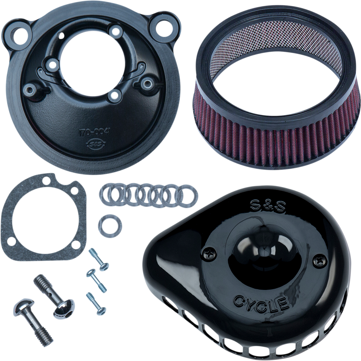 Mini Teardrop Stealth Air Cleaner Kit | Mini Teardrop Stealth Air Cleaner Kit - Gloss Black