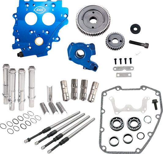Cam Chest Kit without Cams for Gear Drive Twin Cam | Cam Chest Kit without Cams - Gear Drive - Oil Cooled - Chrome Pushrods - Twin Cam