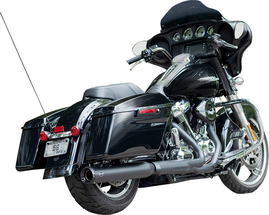 2-into-1 Swindler Exhaust Conversion Kit | 2-into-1 Swindler Exhaust Conversion Kit - 4" - Black - M8 Touring